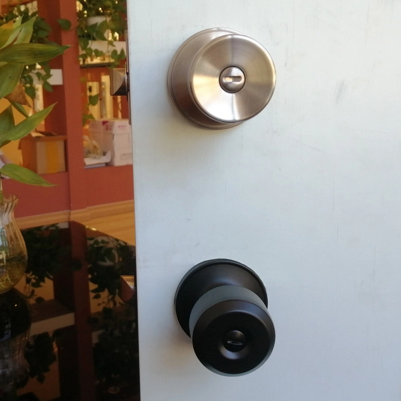 Privacy Door Knob Set, Tulip Style Interior Door Handle Lock, Keyless Door Knob for Bedroom or Bathroom