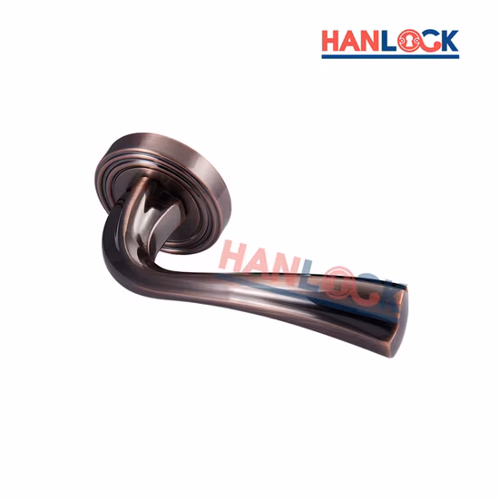 Villa Gate Heavy Duty Door Lever on Aluminium Round Rose