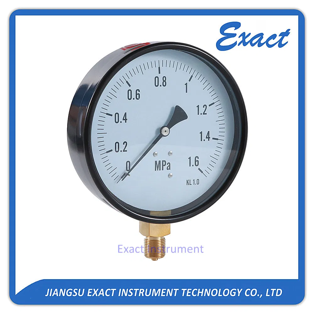 160mm Wk Type Bottom Dry Pressure Gauge with High Quality Mechanical Pressure Gauge