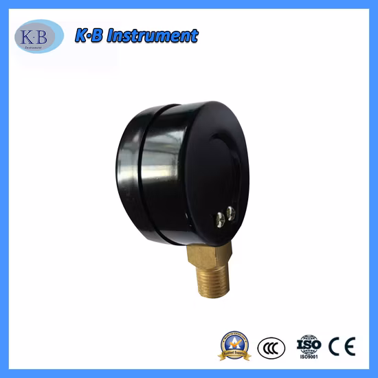 100mm Black Steel Case Dry Pressure Gauge with Blow out Class 1