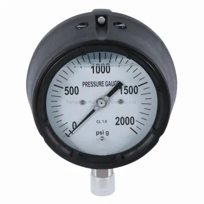 8 Inch Dial Silicone Oil Filled Polypropylene Process Pressure Gauge
