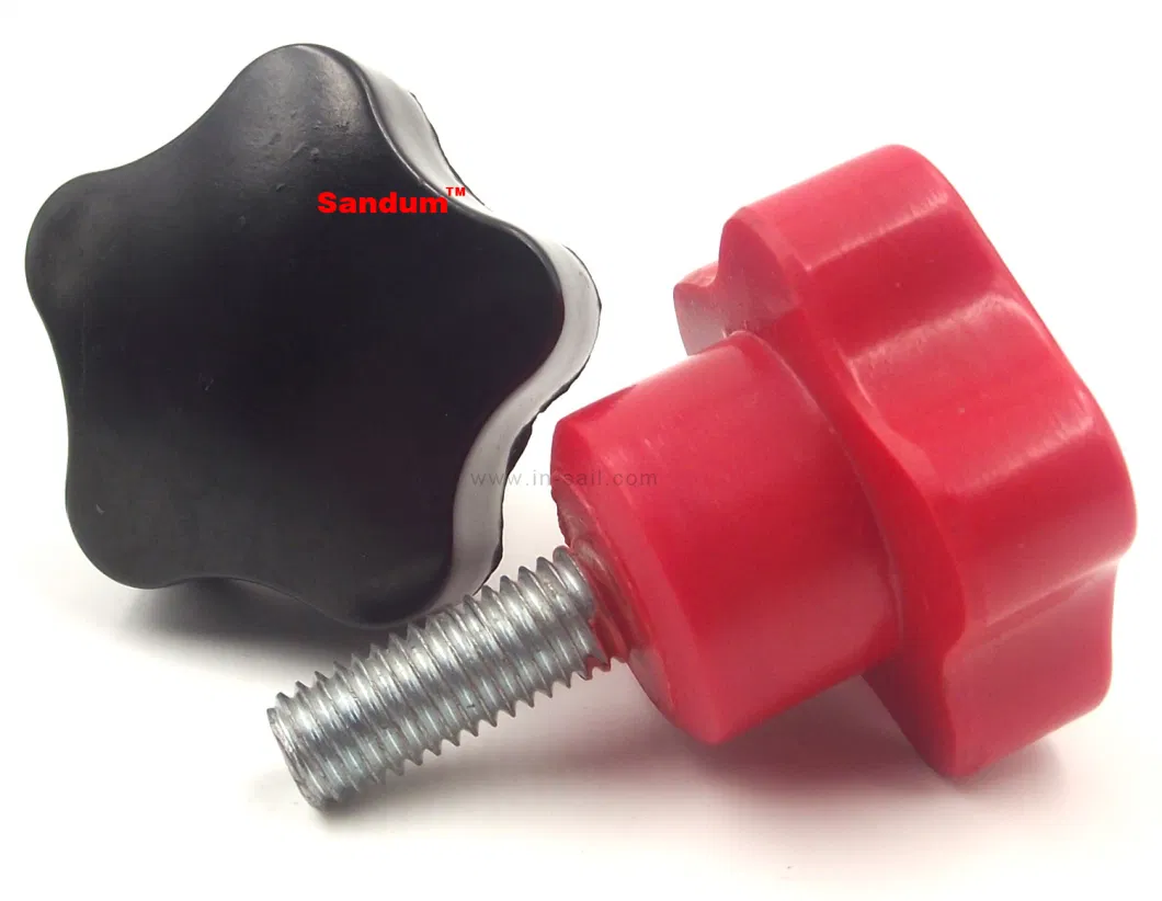 Plastic Knob Star Handle and Triangle Ball Knob Handle Mechanical Spherical Tighten Wing Knob