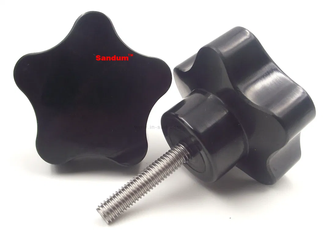 Plastic Knob Star Handle and Triangle Ball Knob Handle Mechanical Spherical Tighten Wing Knob