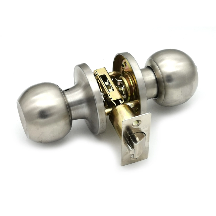 Stainless Steel More Security Combo Lock, Dead Bolt with Knob Lock.