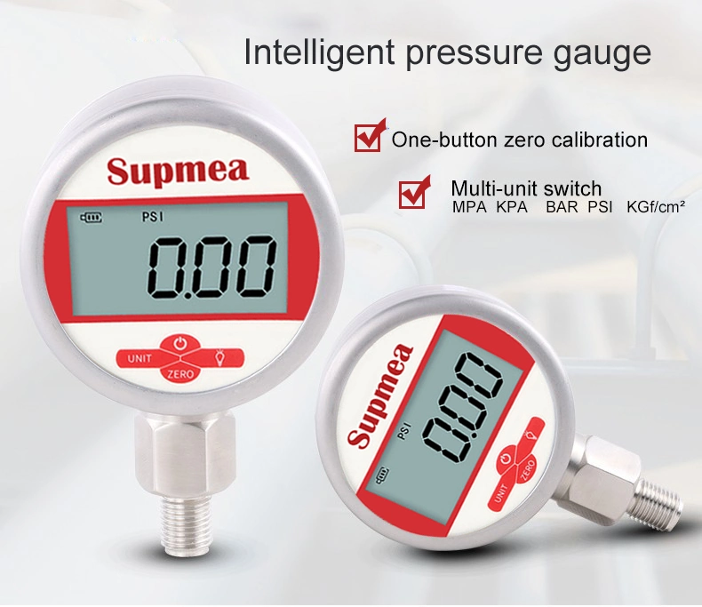 Digital Pressure Transmitter Dry Stainless Steel Pressure Gauge Meter