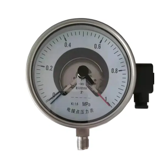 CE Certified Bourdon Tube Stainless Steel Pressure Gauge for Liquid Gas