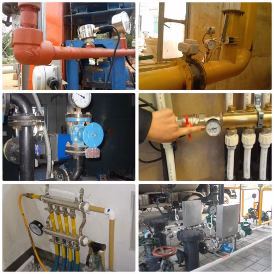 Pressure Transmitter Air Gas Oil Vacuum Pressure Gauge Pressure Sensor Water Pressure Switch Stainless Steel Digital Manometer Pressure Gauge