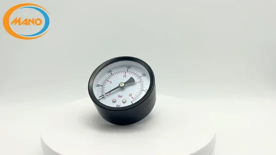 50mm Dry Black Steel General Pressure Gauge