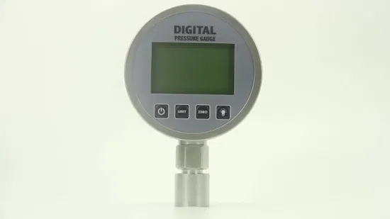 5 Digits LCD Display Stainless Steel Liquid Gas Digital Pressure Gauge