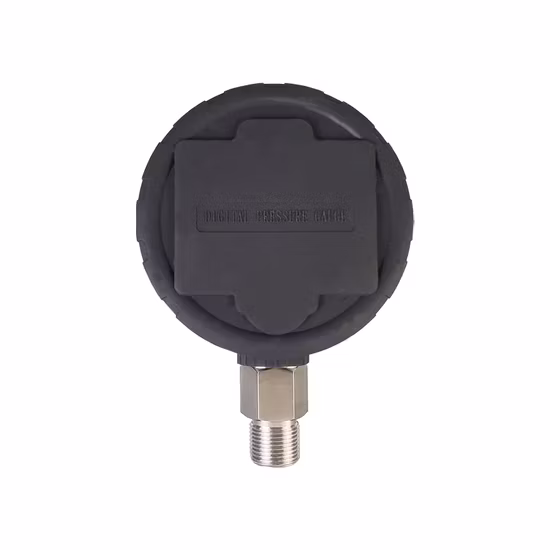 5 Digits LCD Display Stainless Steel Liquid Gas Digital Pressure Gauge